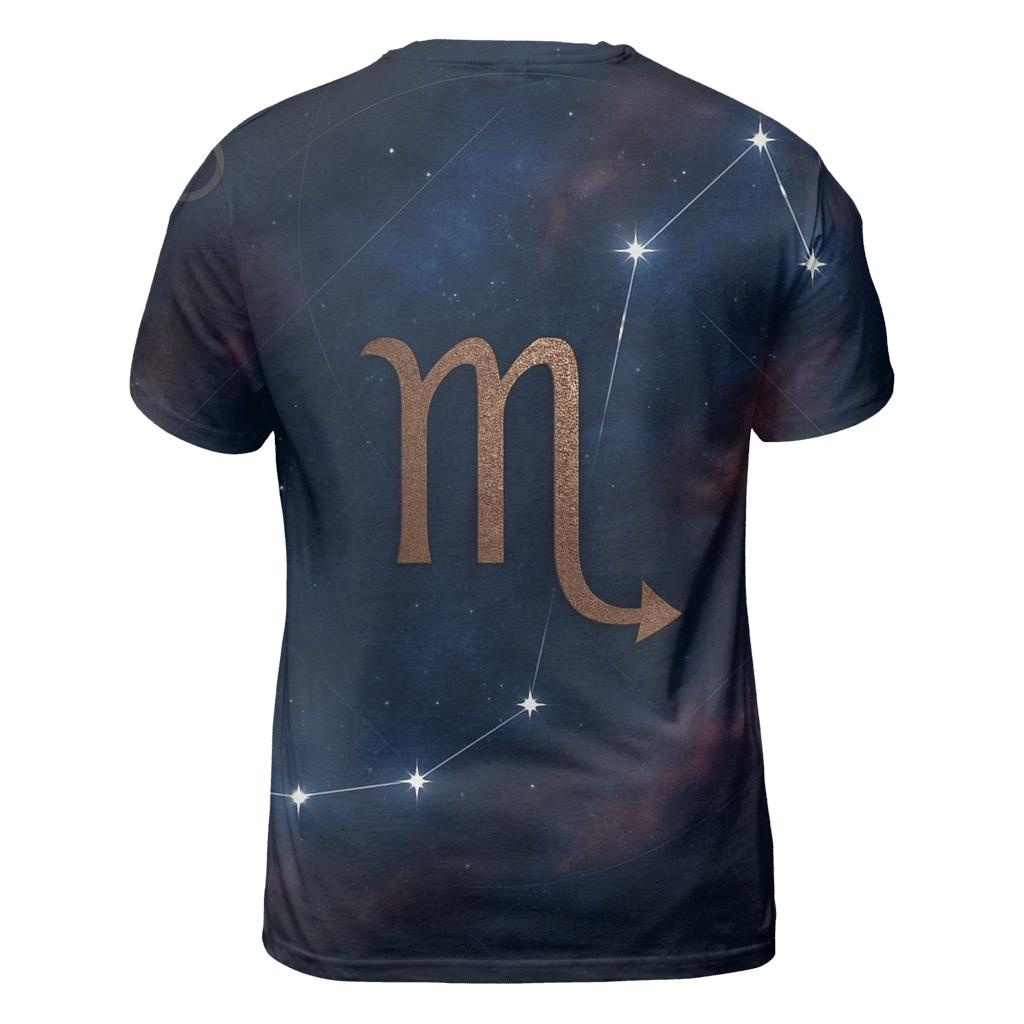Midnight Scorpio Constellation Sigil custom all-over print shirts