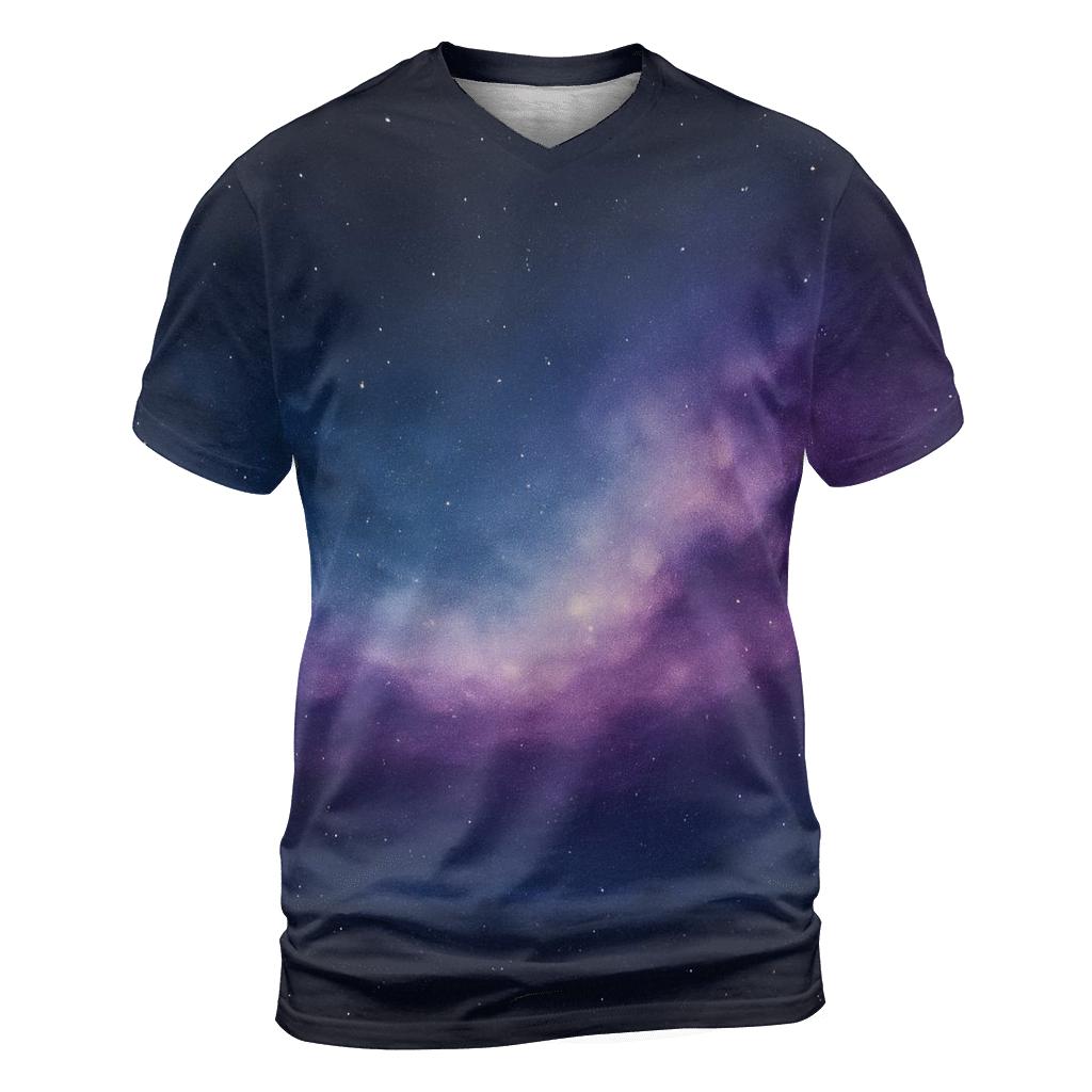 Nebula Veil Gradient artistic all-over print tops