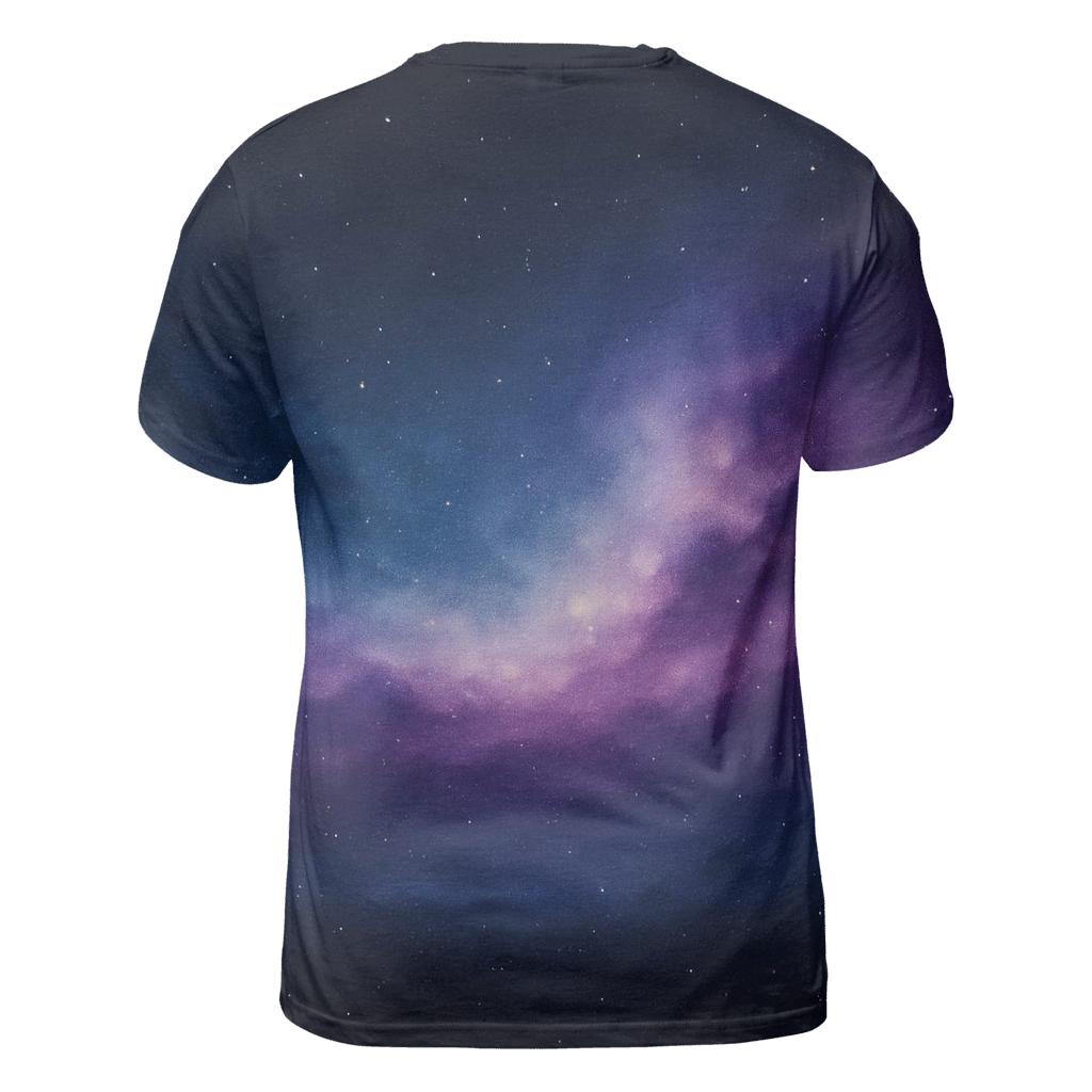 Nebula Veil Gradient artistic all-over print tops