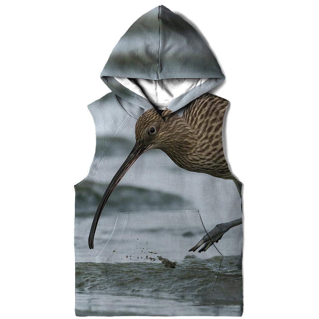 Moorland Sentinel — Eurasian Curlew printed hoodies