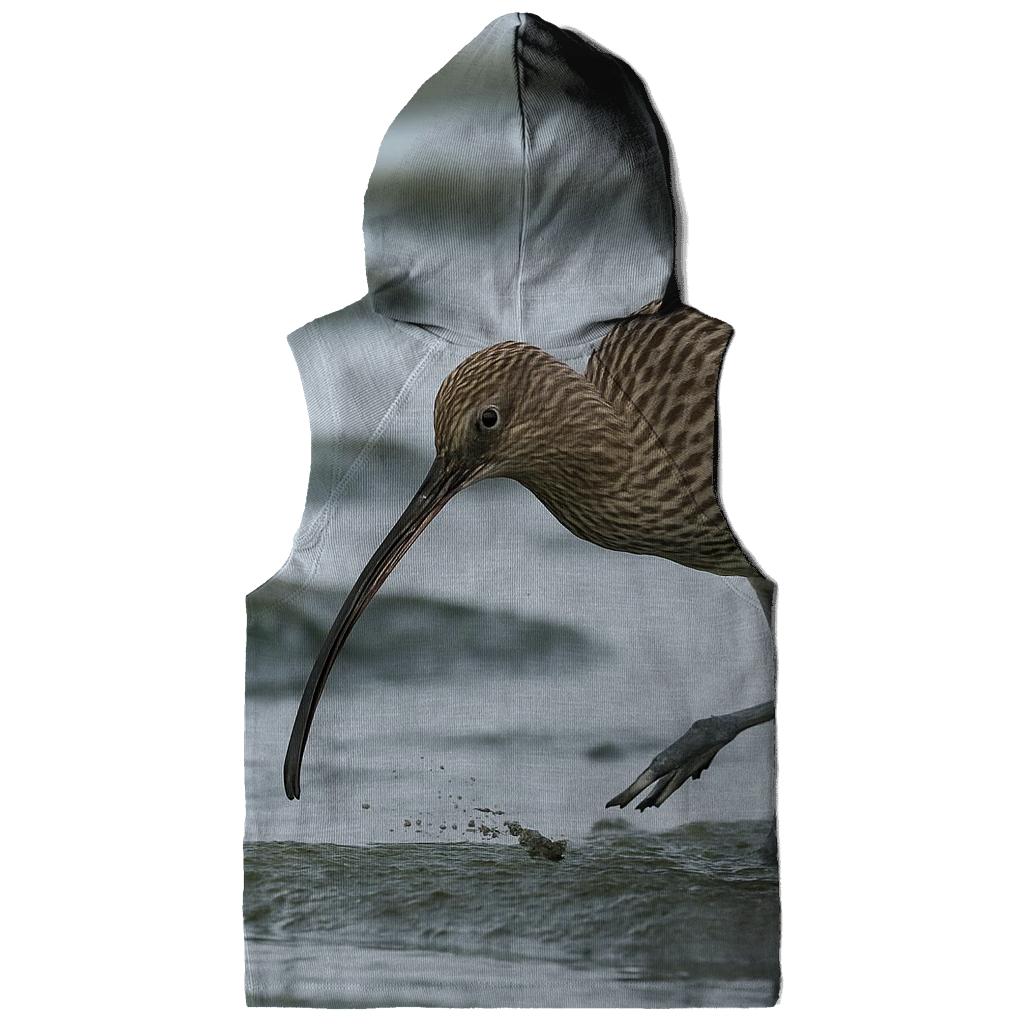 Moorland Sentinel — Eurasian Curlew printed hoodies