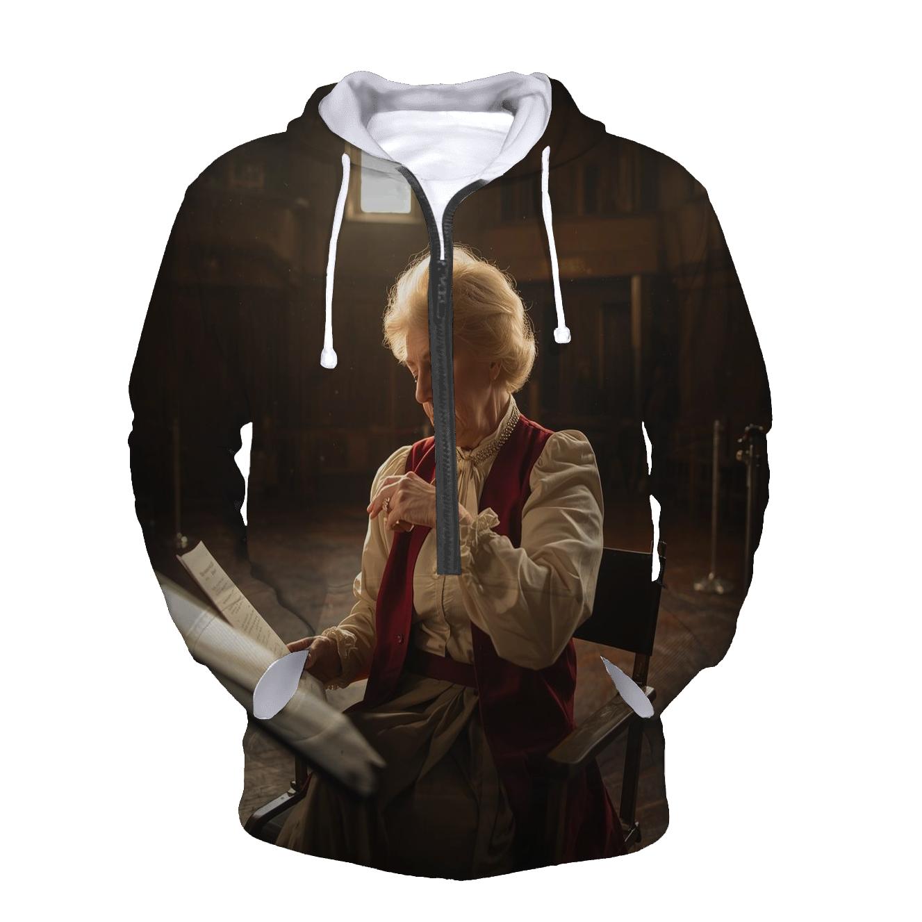 Polly Holliday On Set Southern Theatre Workshop lightweight hoodies