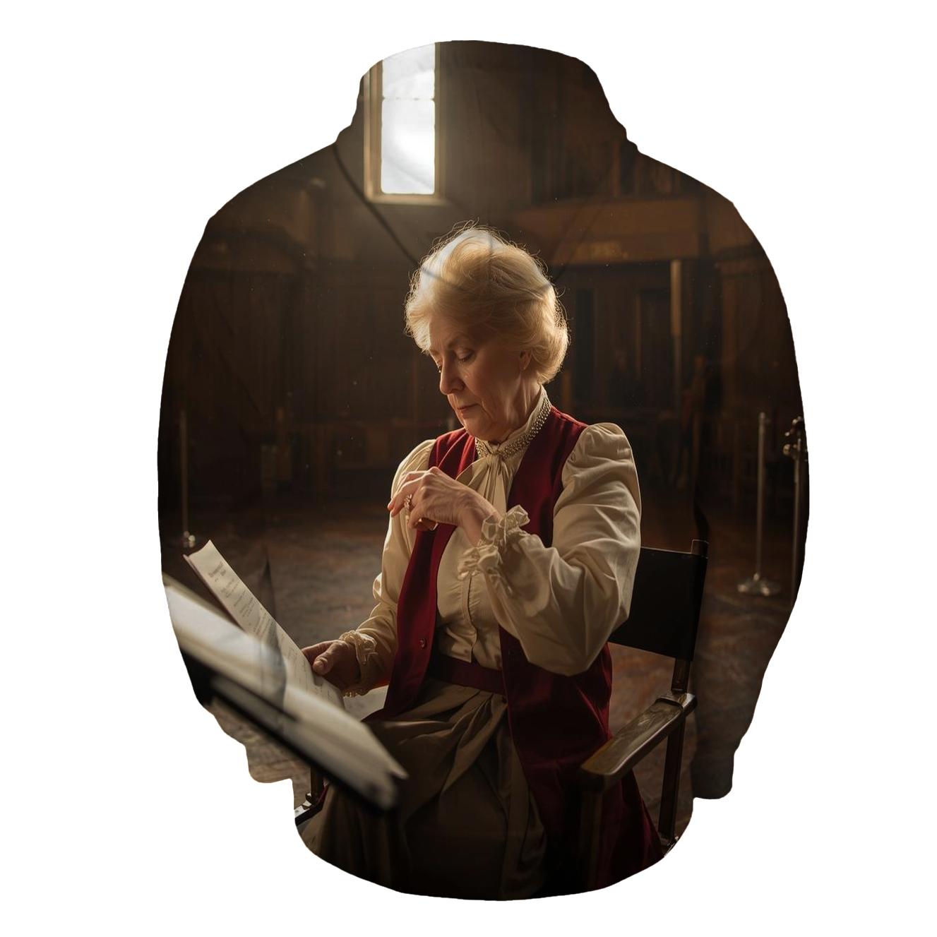 Polly Holliday On Set Southern Theatre Workshop lightweight hoodies