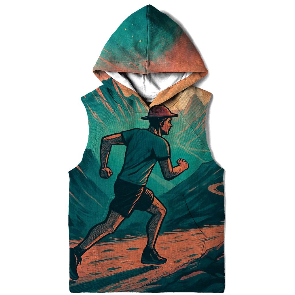 Mountain Trail Running Sunrise Motion zip-up hoodies