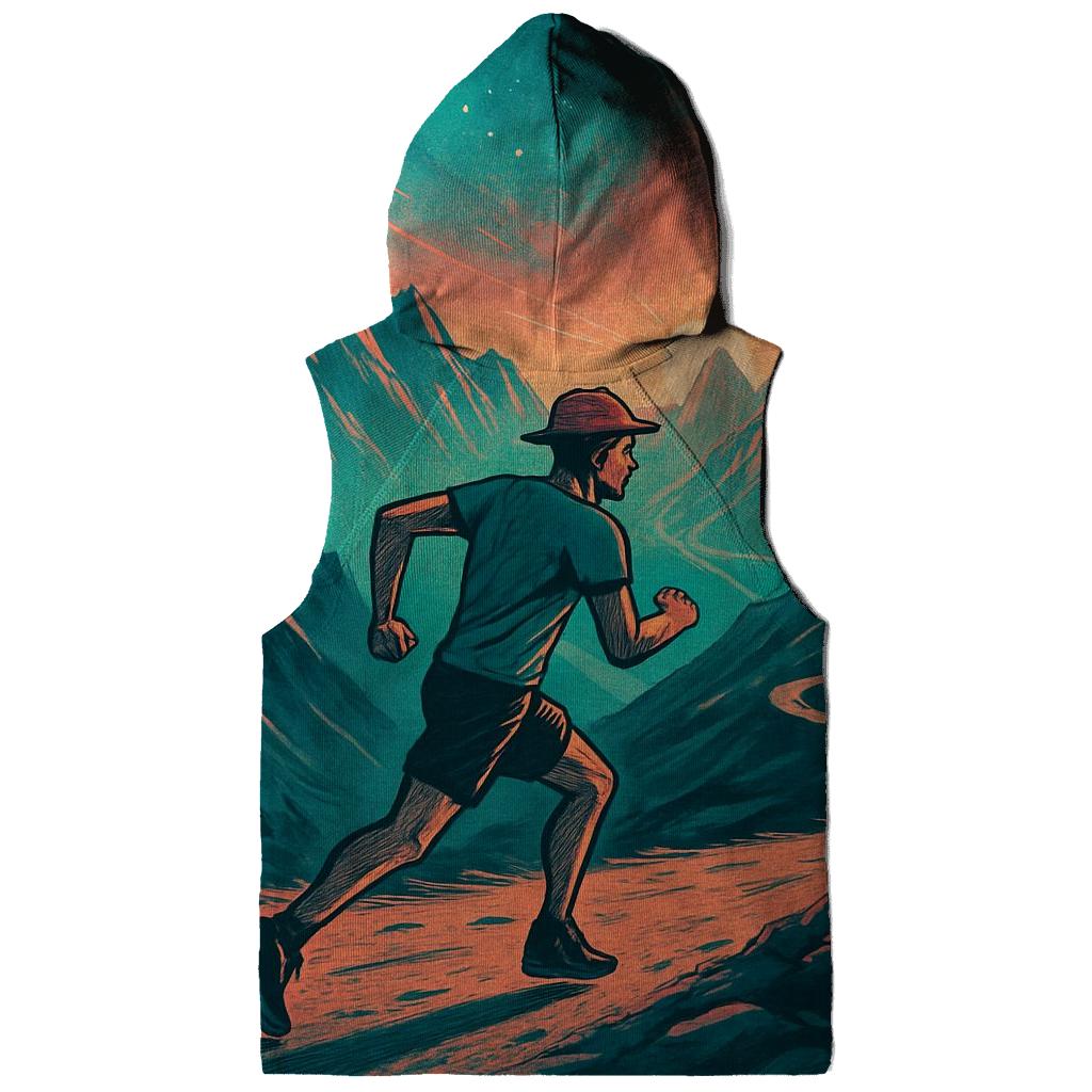 Mountain Trail Running Sunrise Motion zip-up hoodies