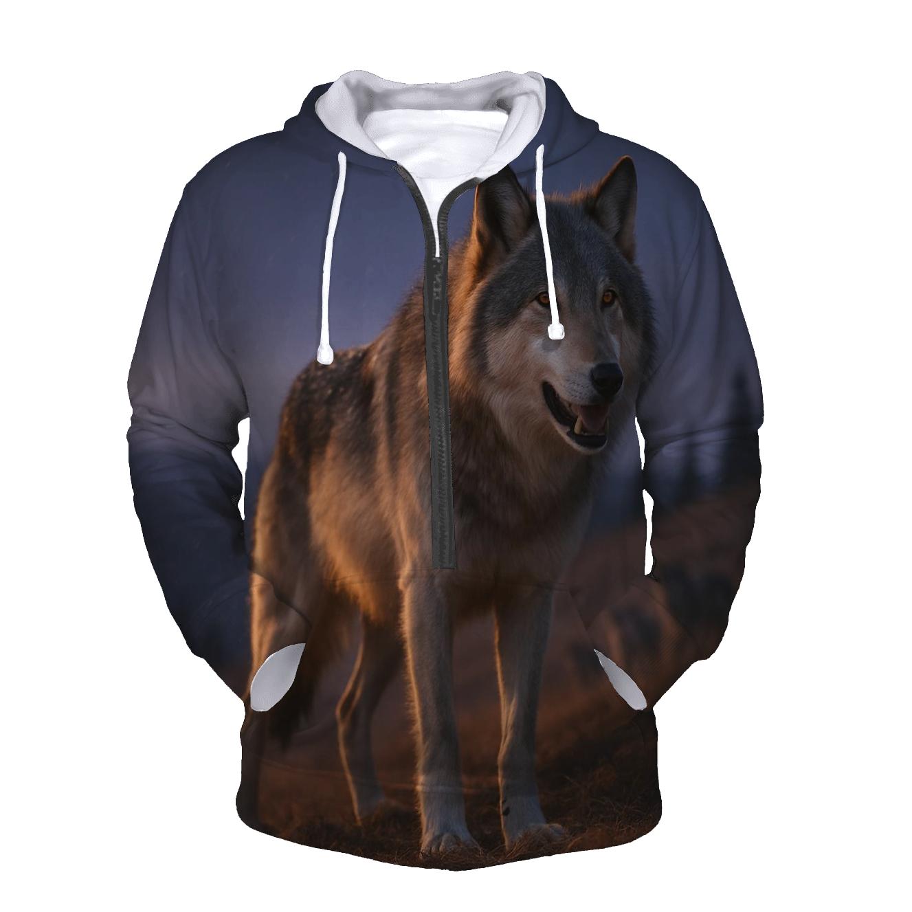 Alaskan Pack Leader At Dusk hoodie designs