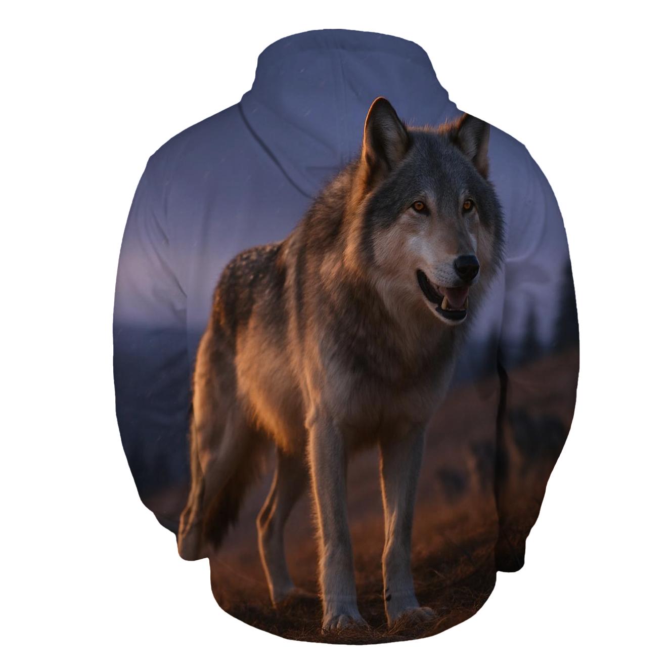 Alaskan Pack Leader At Dusk hoodie designs