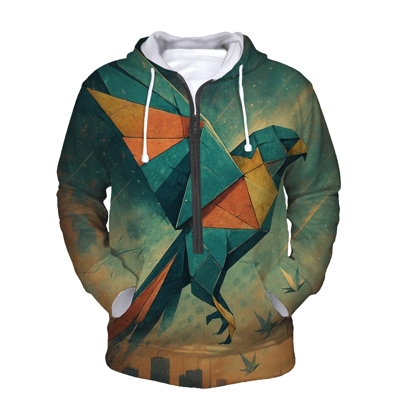 Origami Falcon Nebula premium hoodies