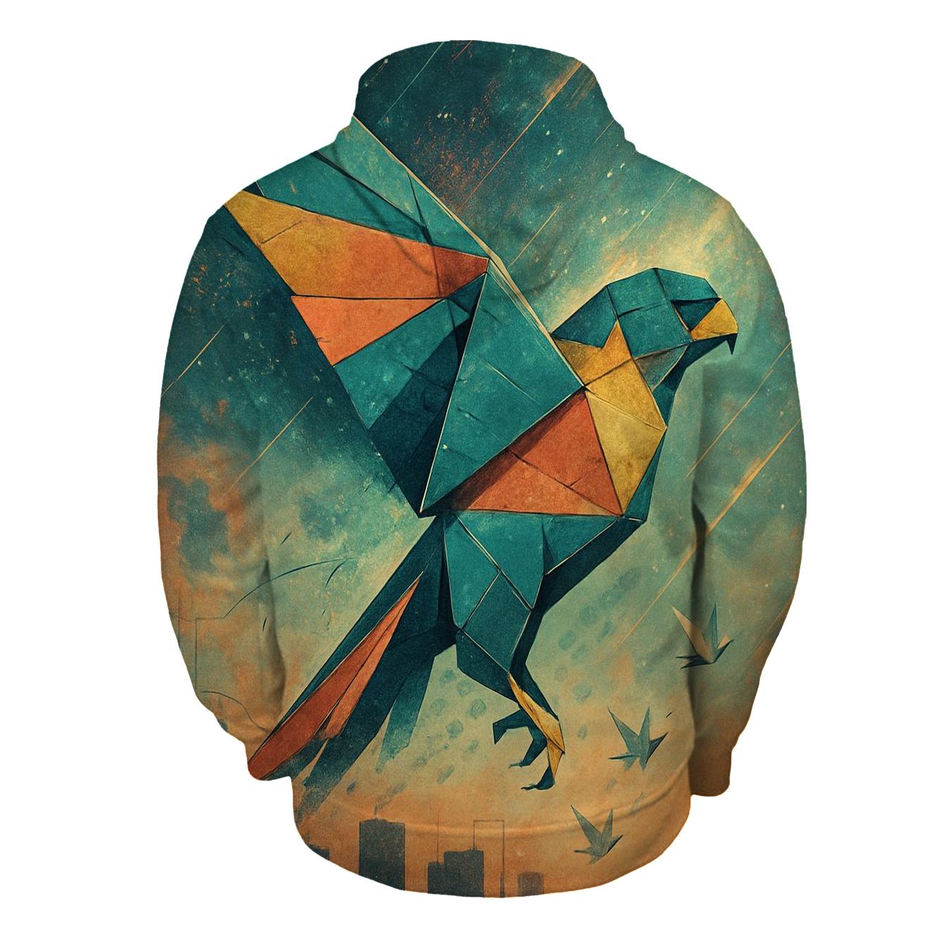 Origami Falcon Nebula premium hoodies