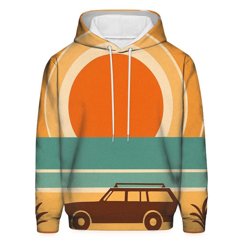 Sunset Groove Horizon designer hoodies