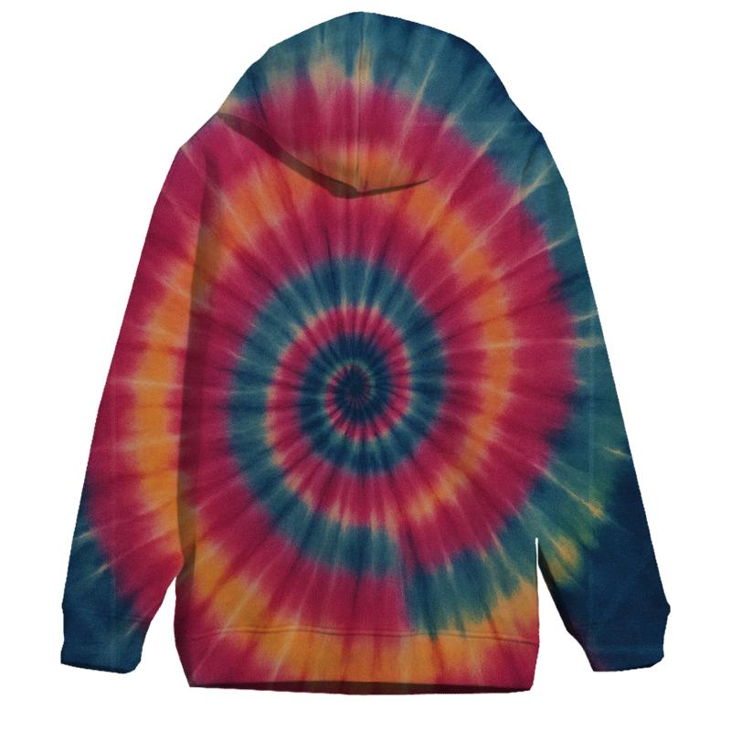 Nebula Spiral Itajime Panel embroidered hoodies