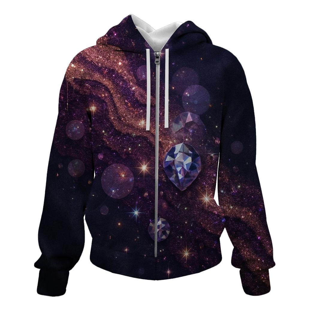 Starlit Velvet Cascade hoodies fashion