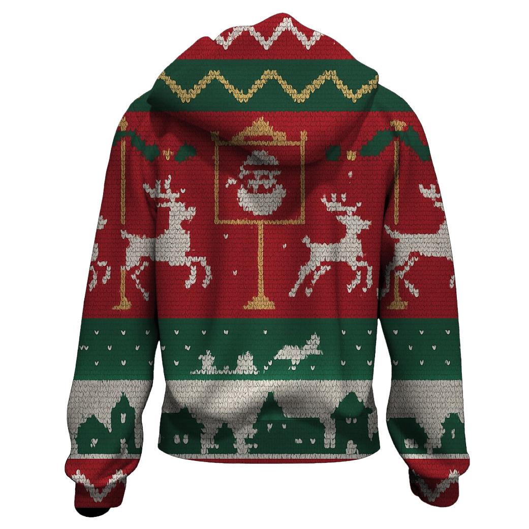 Tacky Tinsel Reindeer Fairground Design graphic hoodies