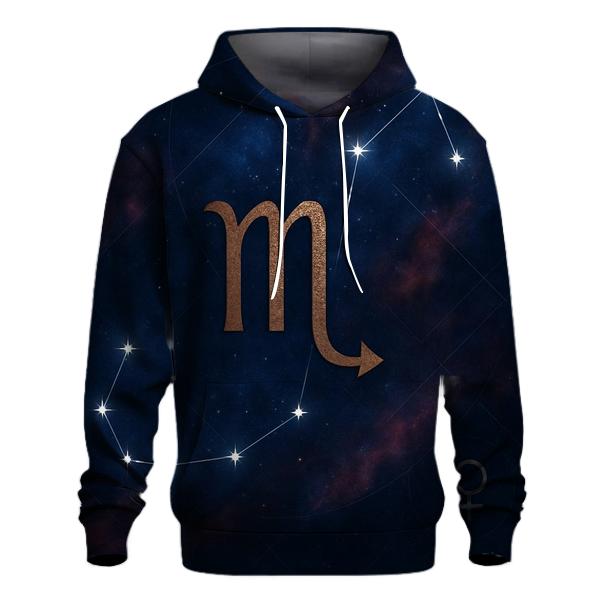 Midnight Scorpio Constellation Sigil pullover hoodies