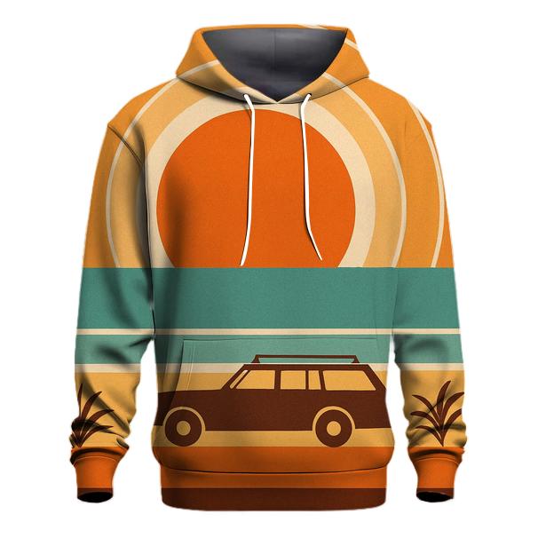 Sunset Groove Horizon zip-up hoodies