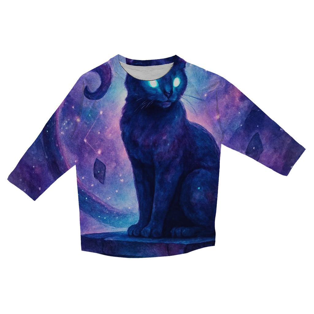 Nebula Guardian Cat casual three quarter sleeve shirts