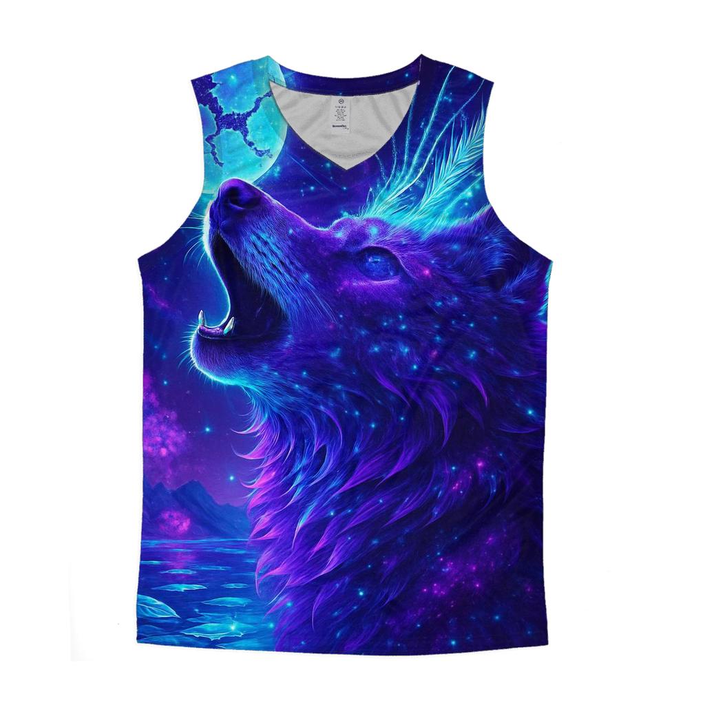 Aurora Sentinel Wolf designer workout tanks