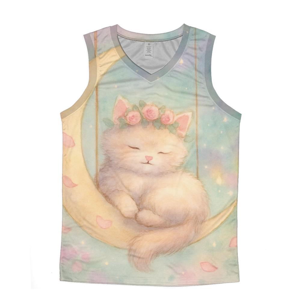 Moonlit Purr Garden custom tank tops