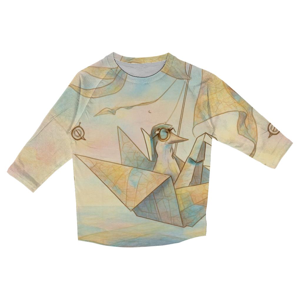 Paper Airship Wanderer cotton quarter sleeve shirts