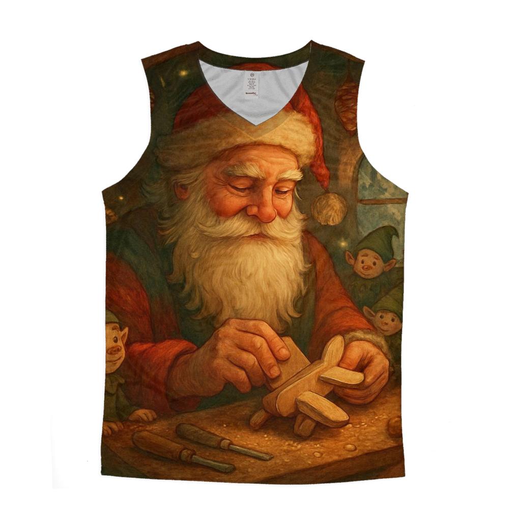 Woodland Toymaker Santa casual summer tank tops