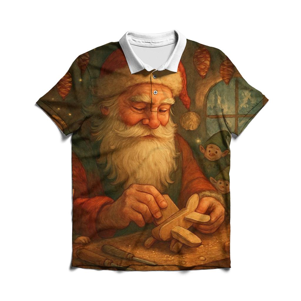 Woodland Toymaker Santa designer slim fit polos
