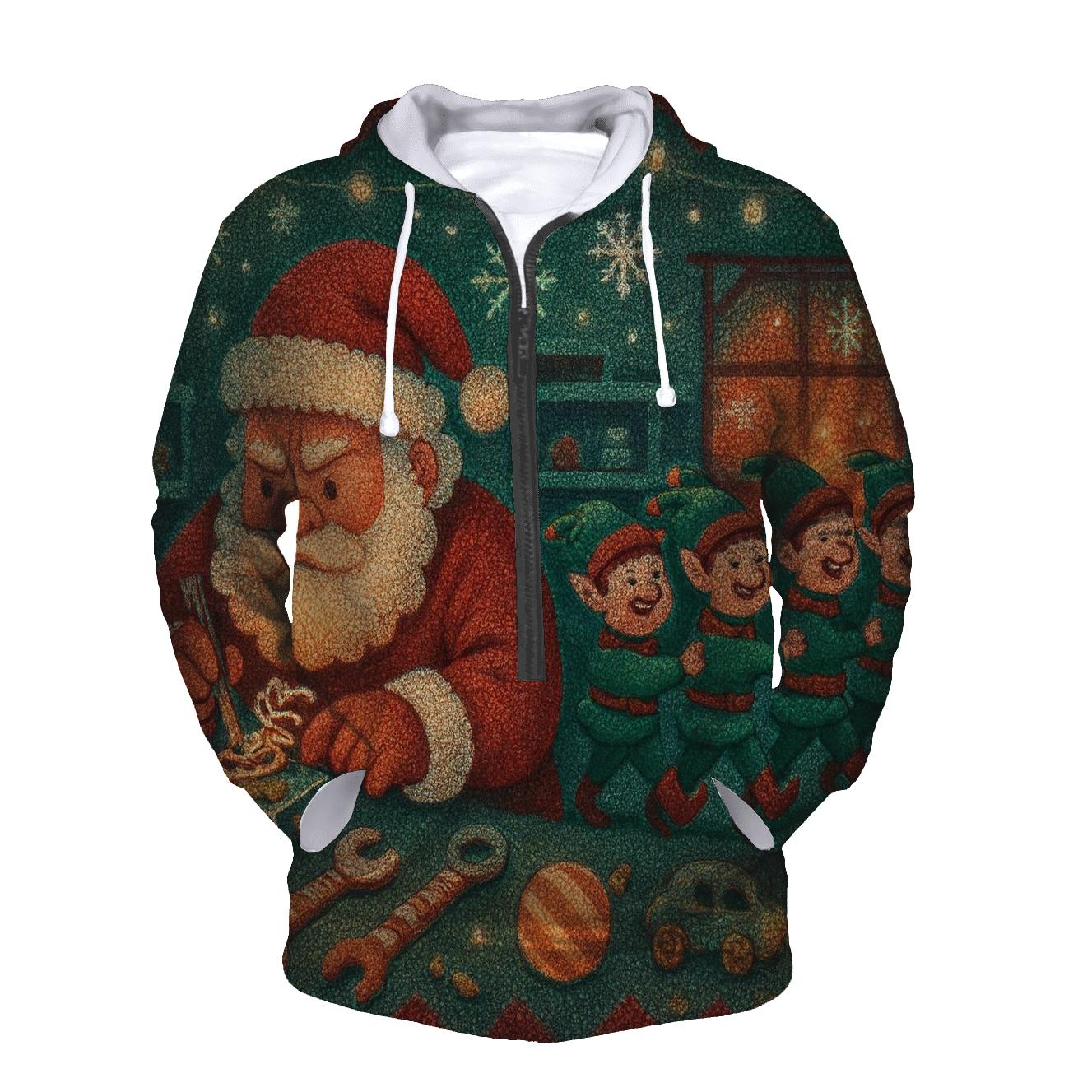 Santa Sleigh Workshop Riot heavyweight hoodies