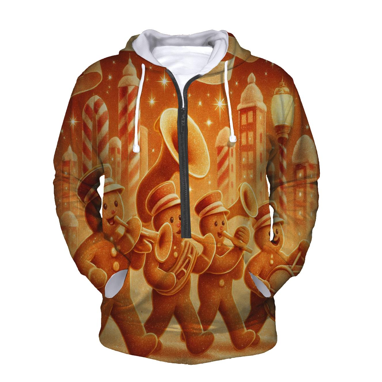 Gingerbread City Carol Band graphic hoodies