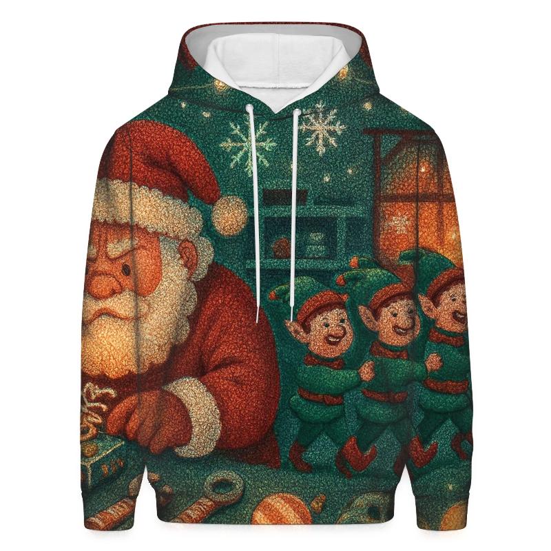 Santa Sleigh Workshop Riot hoodie trends