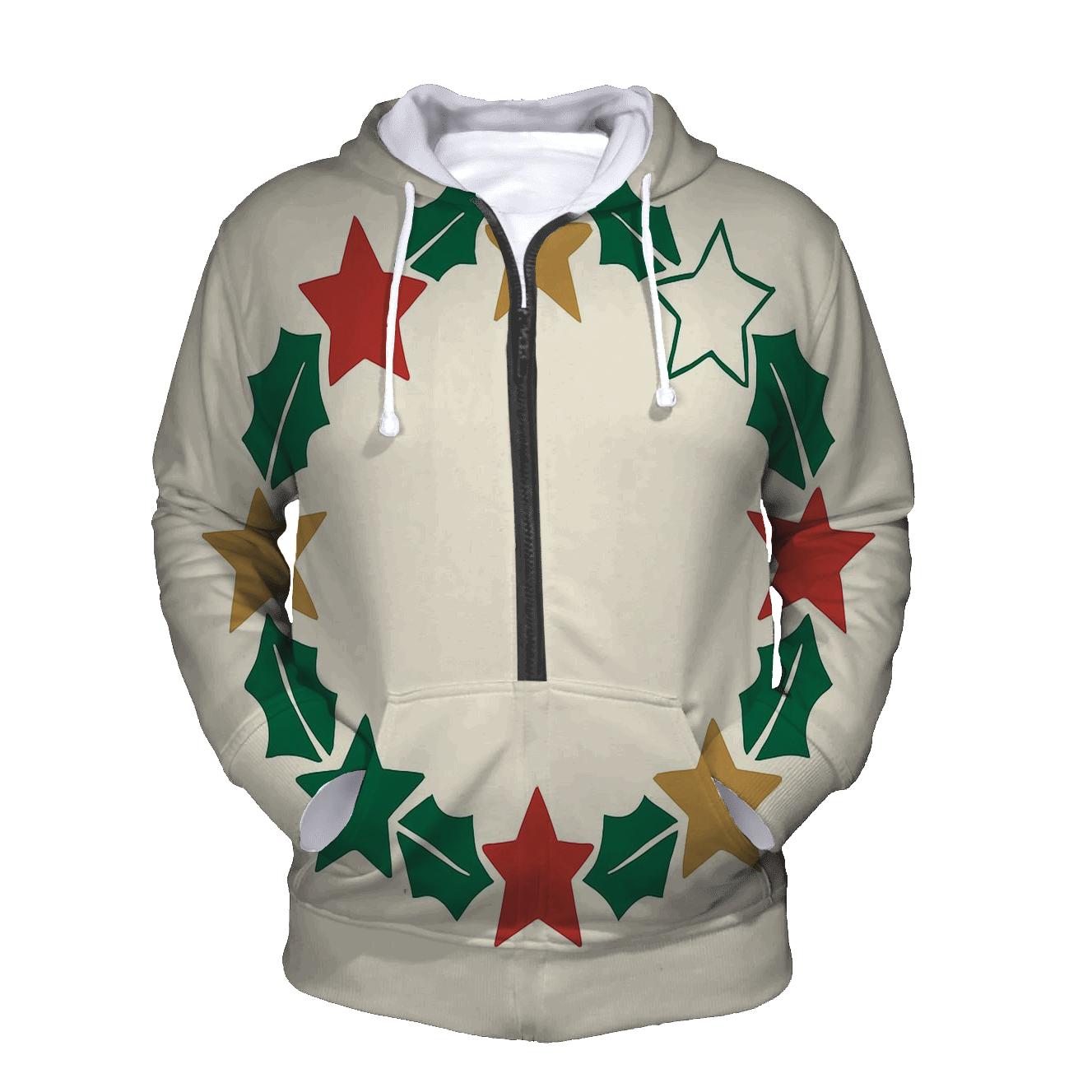 Holly Star Wreath designer hoodies
