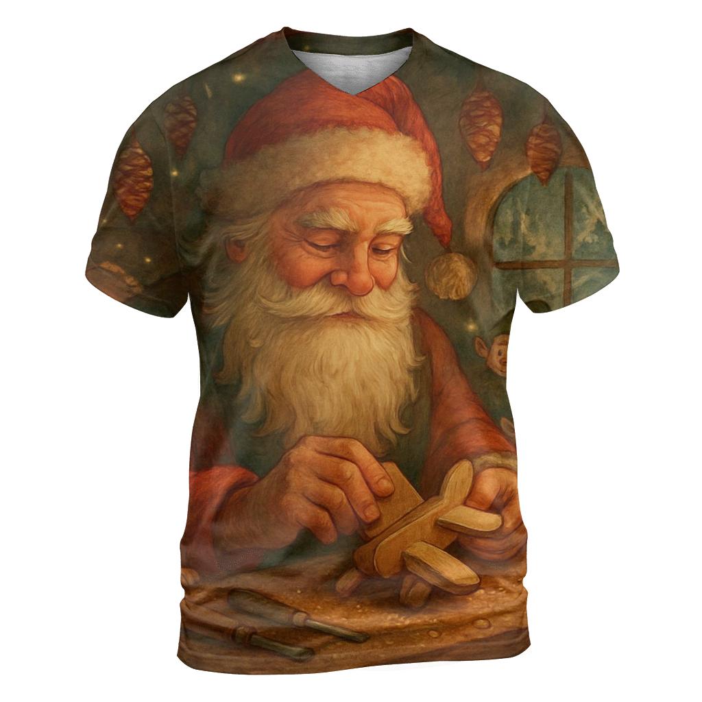 Woodland Toymaker Santa trendy printed shirt styles