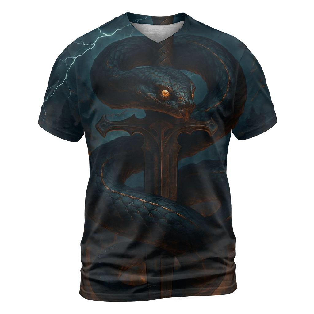 Serpent Of The Midnight Gate statement graphic shirts