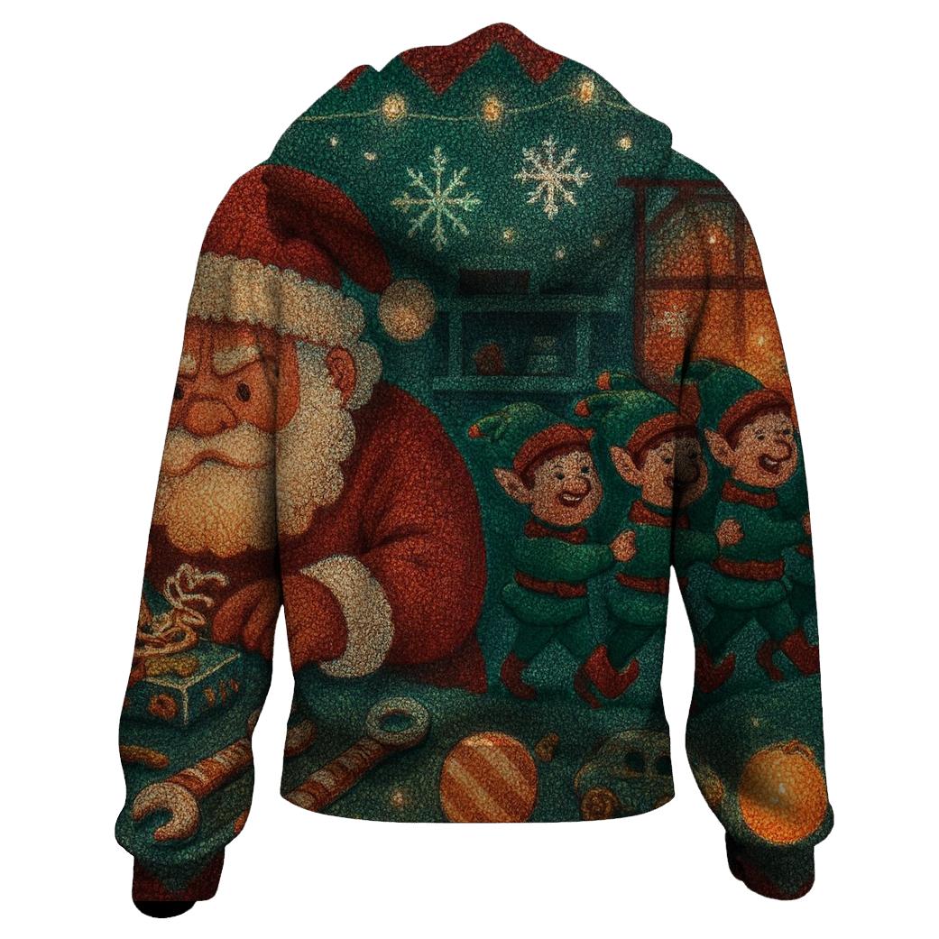 Santa Sleigh Workshop Riot premium hoodies