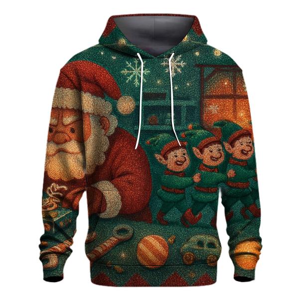 Santa Sleigh Workshop Riot premium hoodies