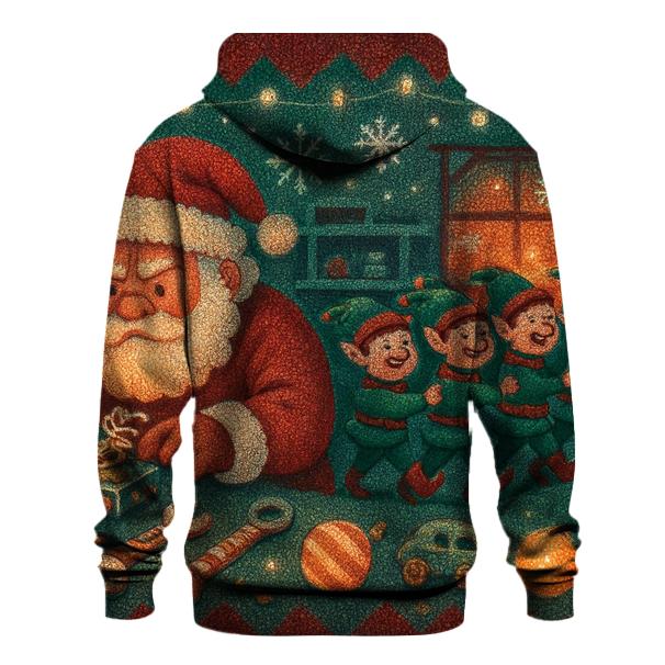 Santa Sleigh Workshop Riot premium hoodies