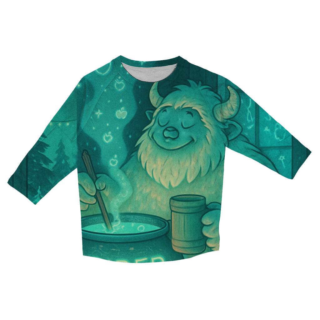 Neon Cider Yeti stylish quarter sleeve tops