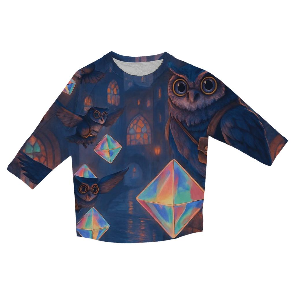 Chromatic Owl Post stylish quarter sleeve tops