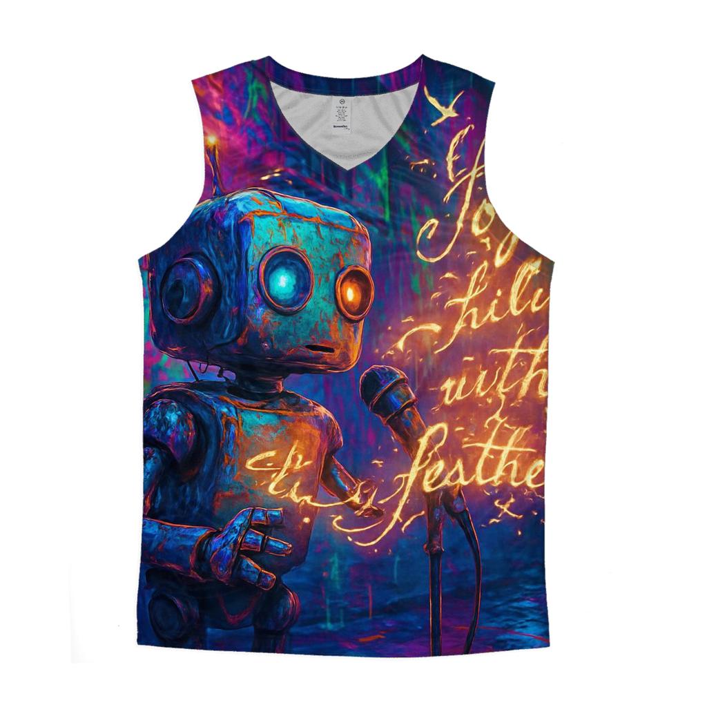 Glitch Bot Street Poet trendy fitted tank tops