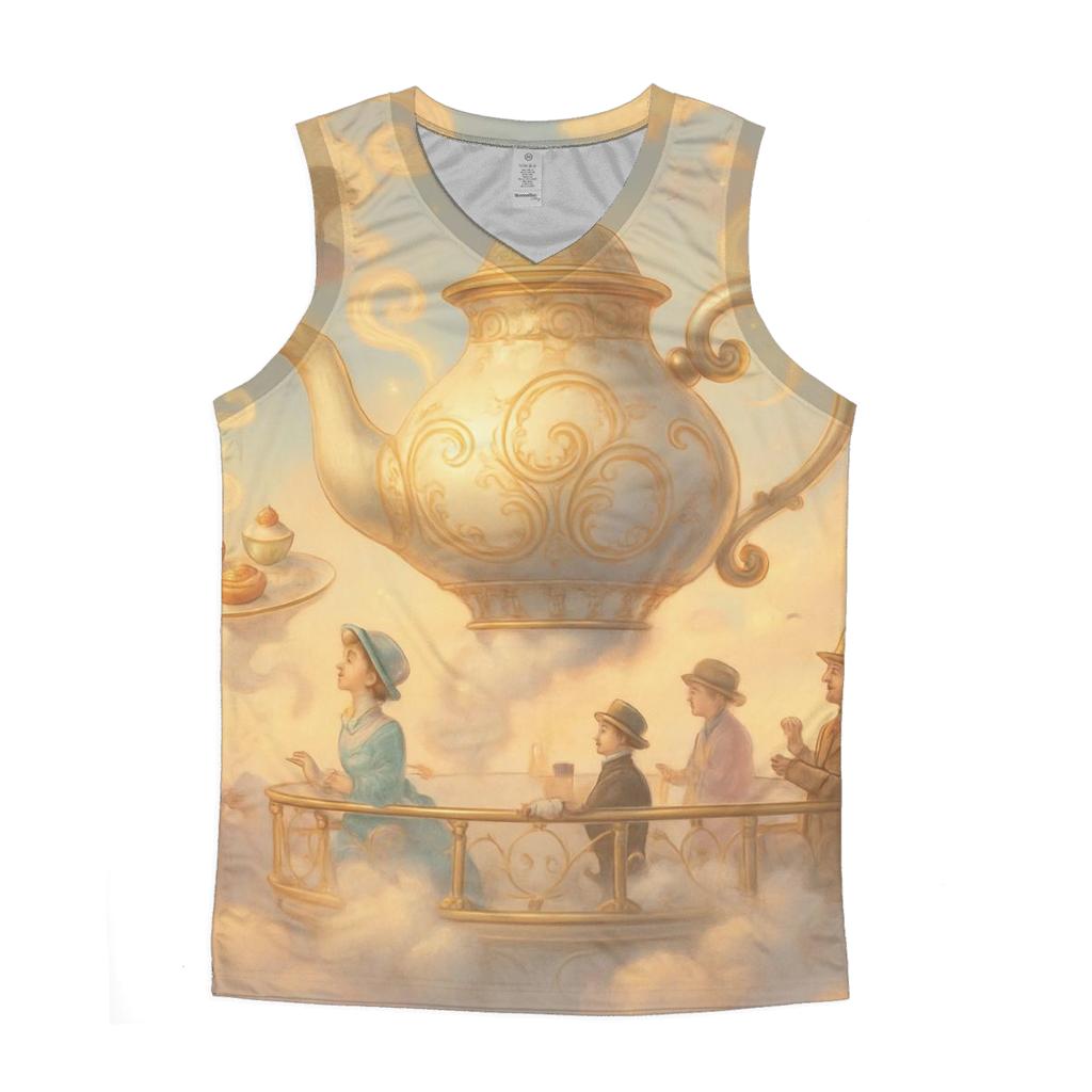 Tea Time Skyship sports performance tank tops