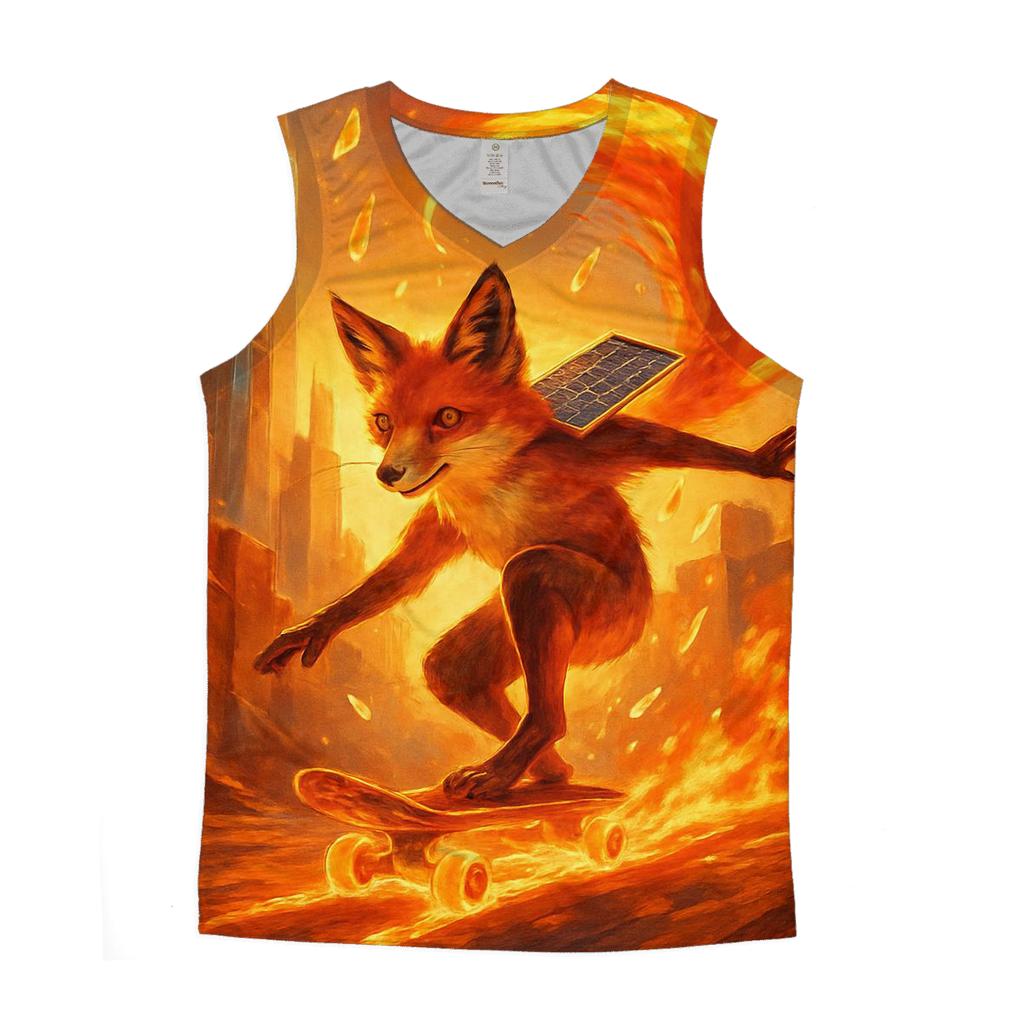 Solaris Skate Fox personalized athletic tanks