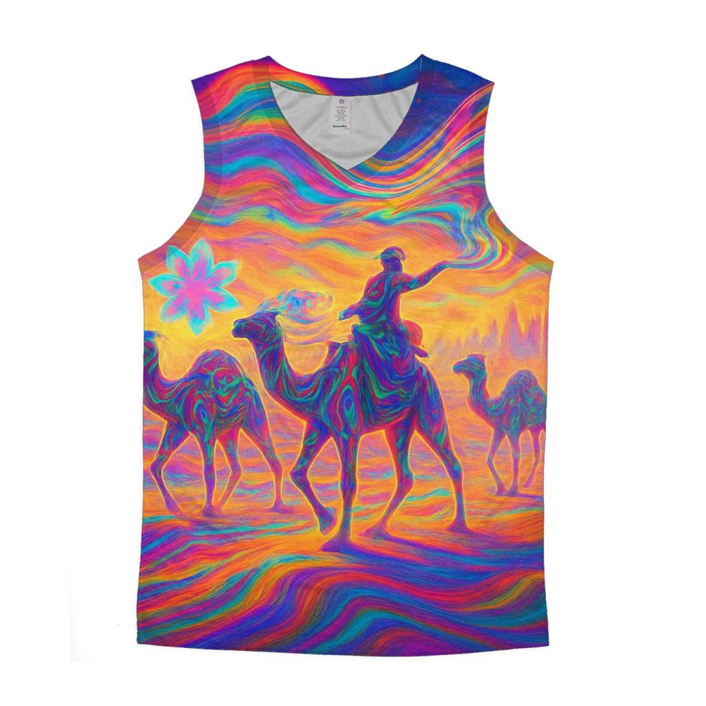 Chromatic Desert Mirage personalized athletic tanks