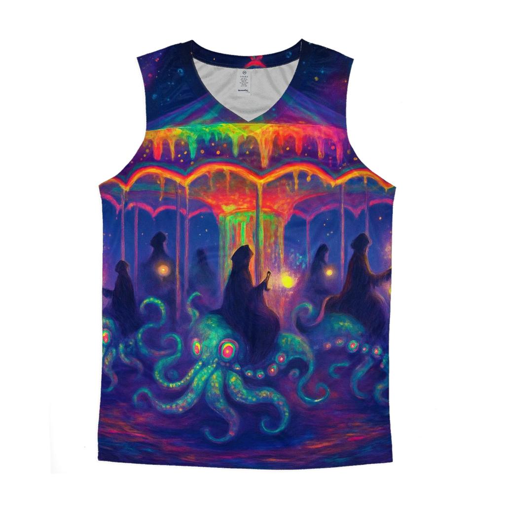 Midnight Carousel Kraken stylish racerback tanks