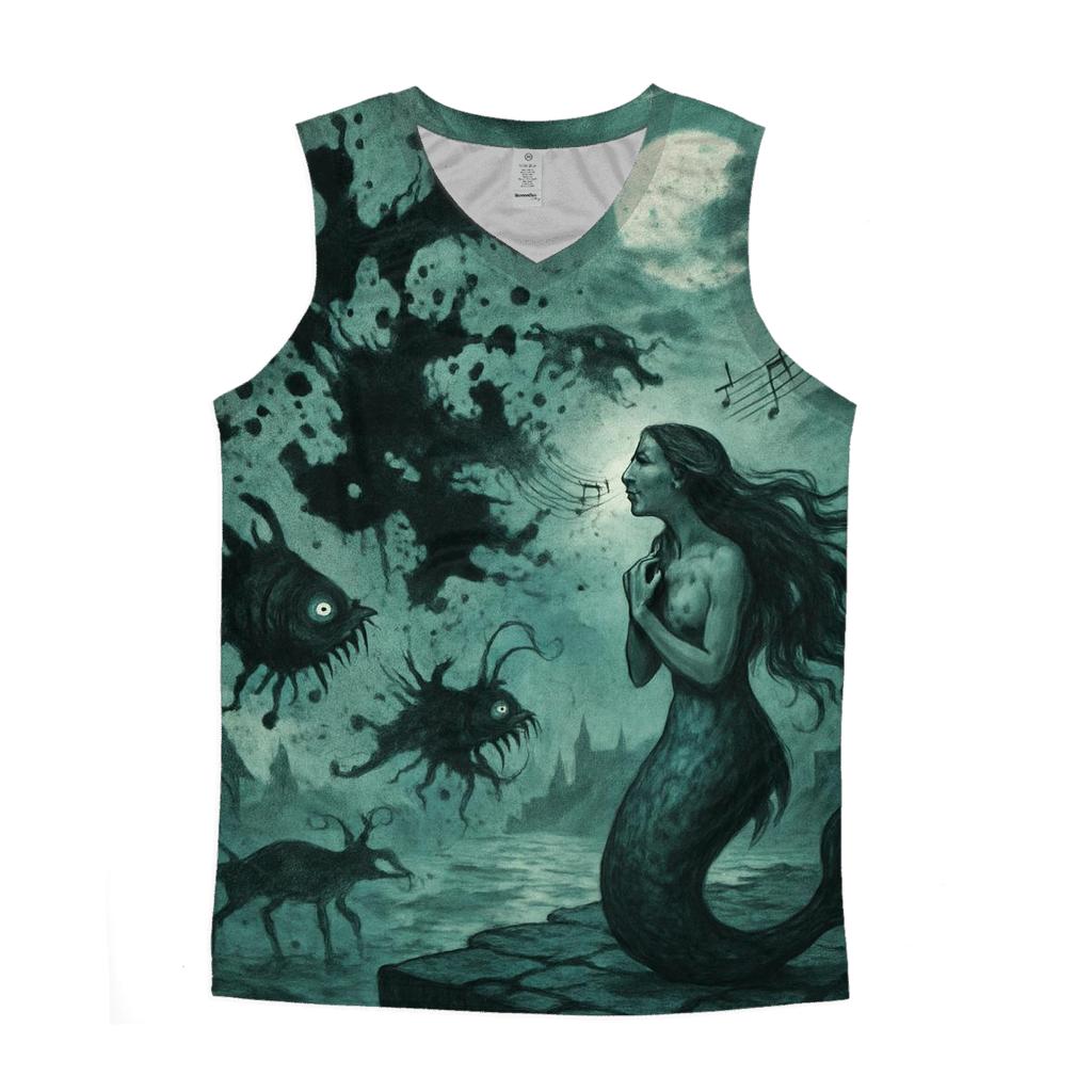 Inkblot City Siren graphic print tank tops