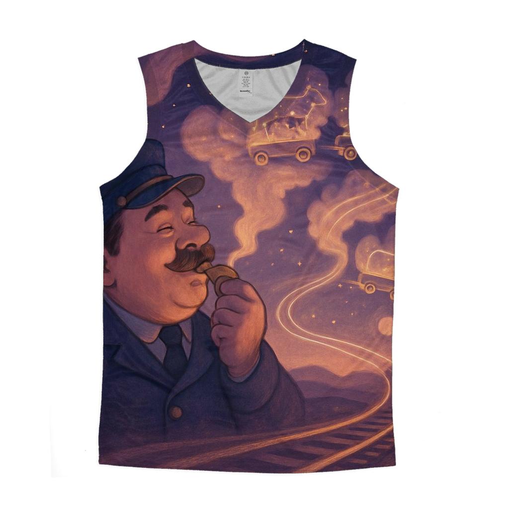 Starwhistle Train Conductor cotton sleeveless tops