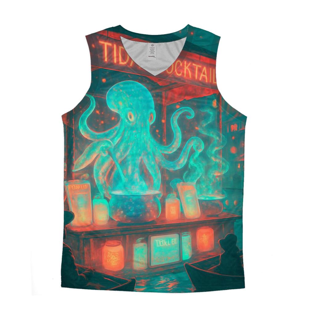 Holographic Market Kraken sports performance tank tops