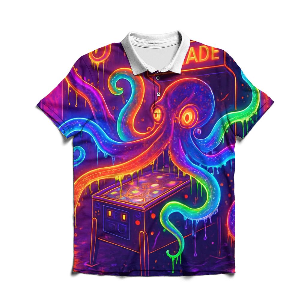Midnight Arcade Kraken personalized polo shirts