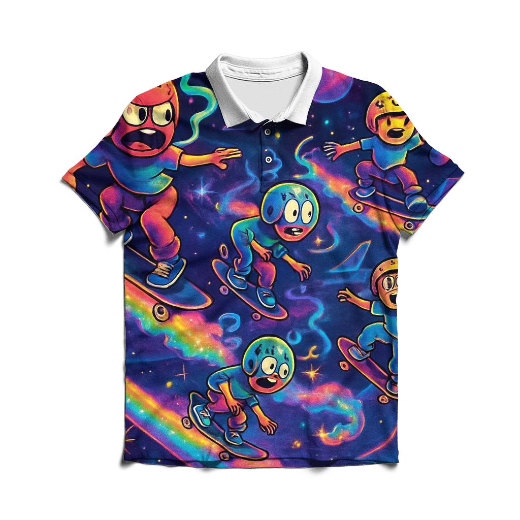 Nebula Skateboard Colony stylish collar polo tees