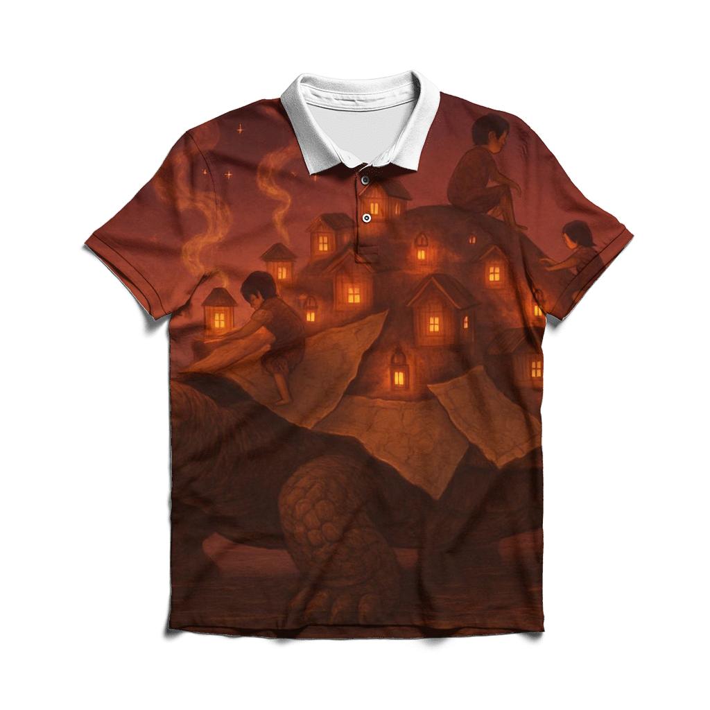 Lanternbound Tortoise custom polo shirts