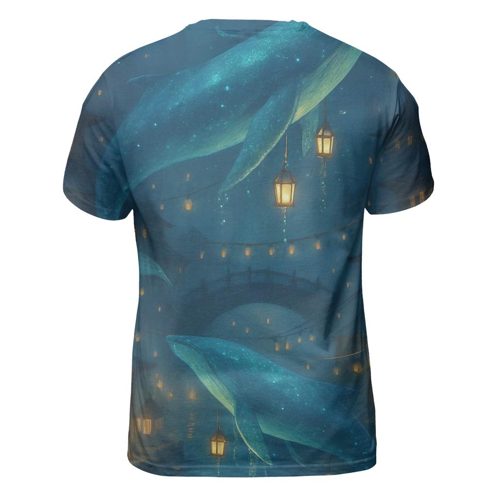 Lantern Whale Parade unique graphic print tees