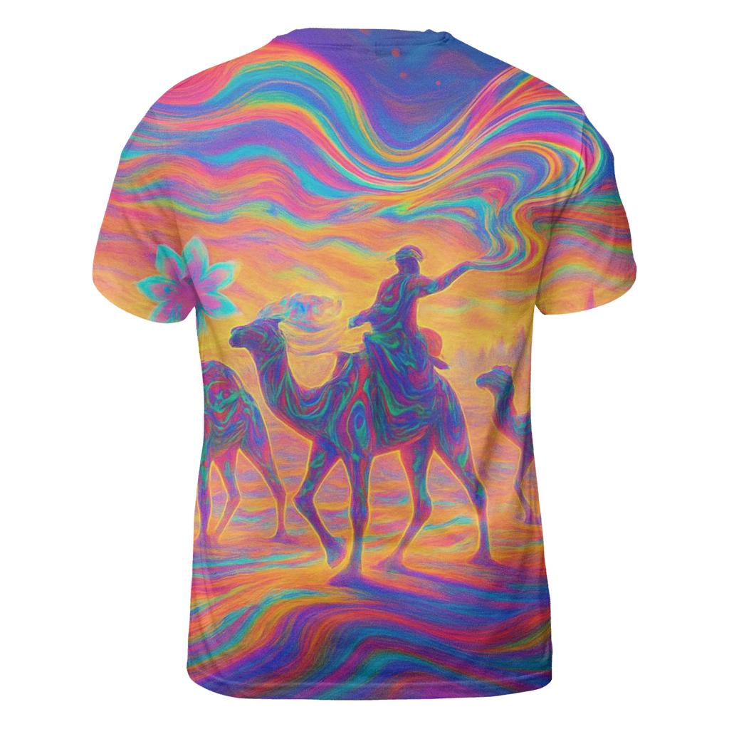 Chromatic Desert Mirage unique graphic print tees