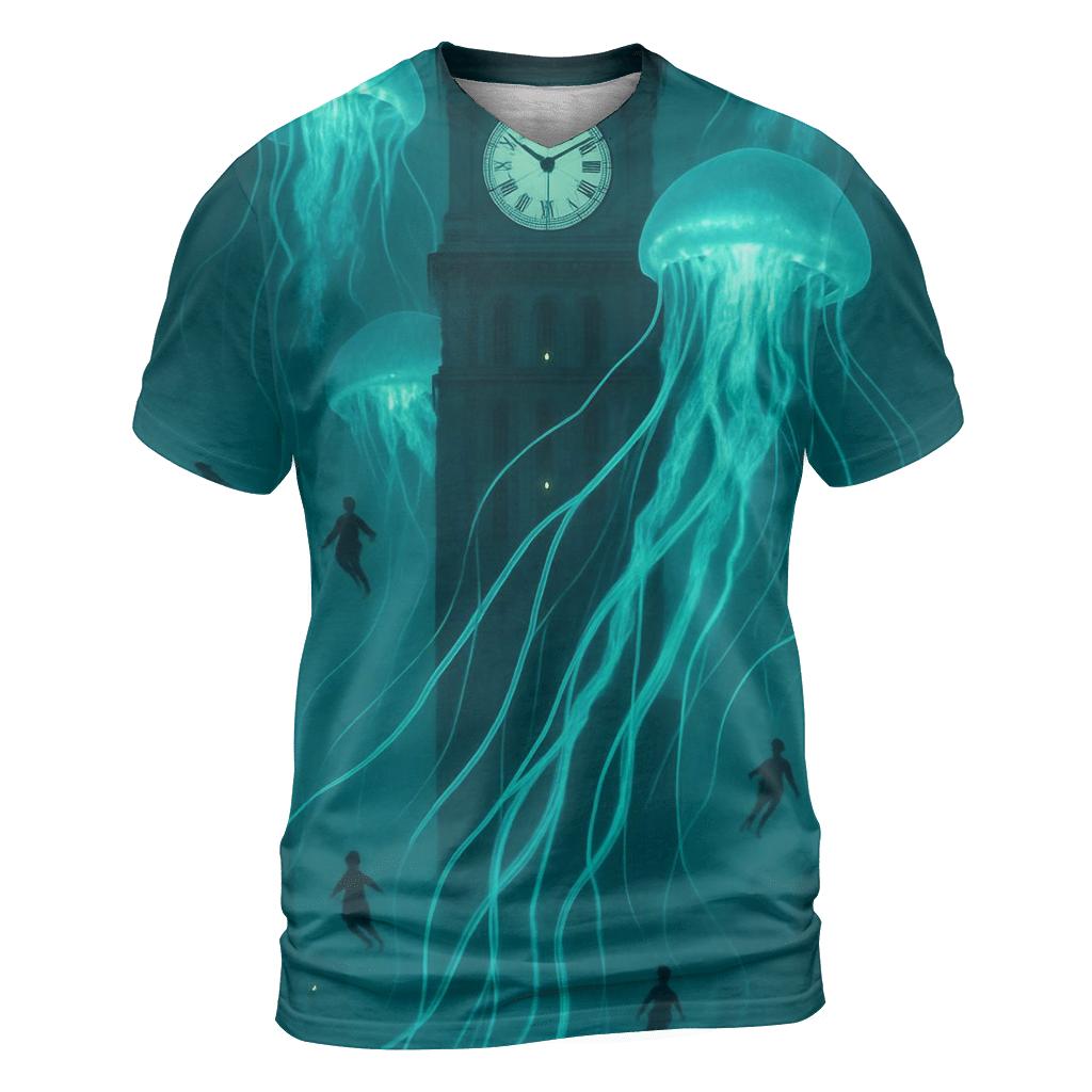 Clocktower Jellyfish trendy printed shirt styles